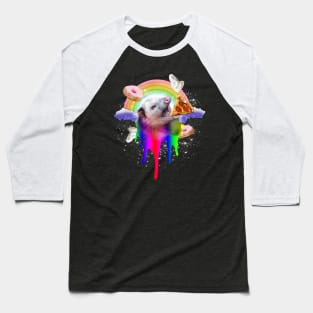 Rainbow Possum Baseball T-Shirt